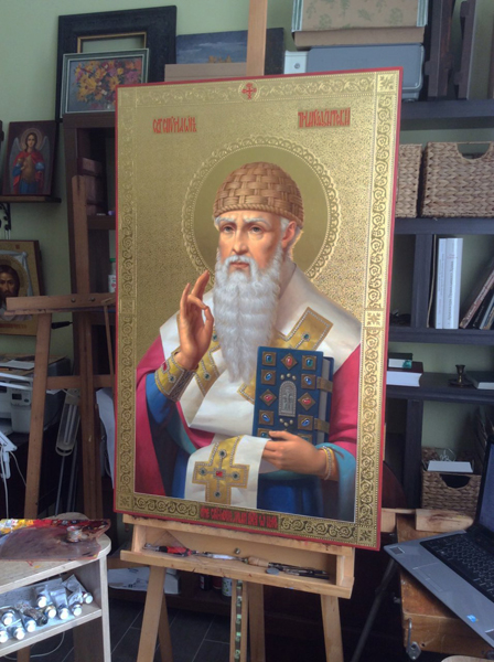 Icon of St. Spyridon of Trimphund