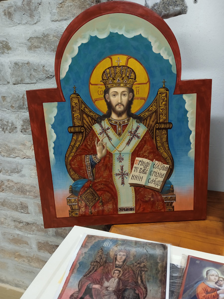 Icons "Lord Almighty" and "Holy Mother of God"