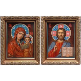 Wedding pair of icons