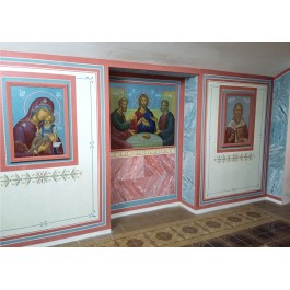 Wall mural , Seminary in Sremski Karlovci, Serbia