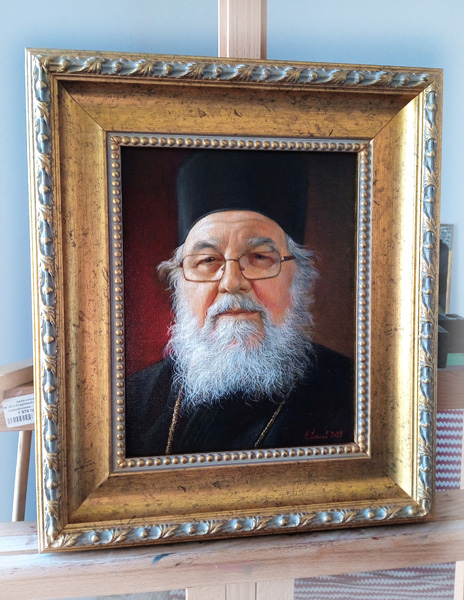 Portrait of Bishop Vasily (in the world Vaso Vadic, serb. Васо Вадић)